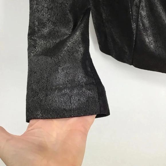 Gibson Latimer Women’s Faux Suede Casual Zip Moto Style Jacket W/Sheen Size M - Picture 6 of 9